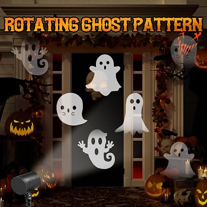LED Halloween ghost shadow projector decoration
