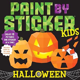 Paint by sticker Halloween activity book for kids