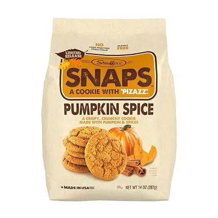 Stauffer's pumpkin spice snap cookies